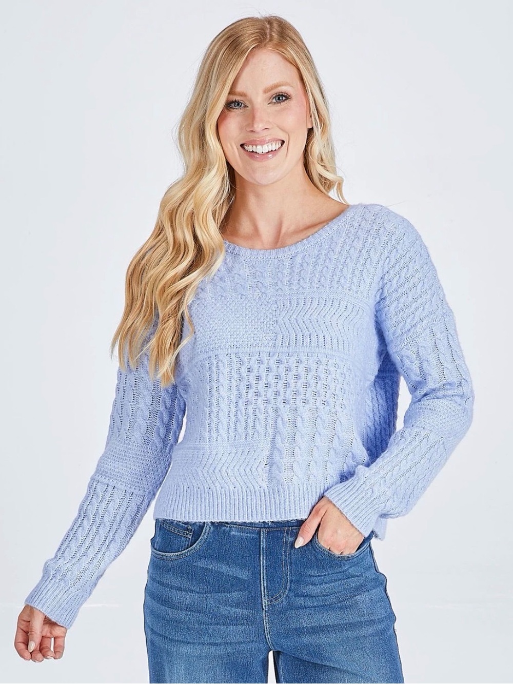 Simply Southern feels like cashmere blue sweater NWOT M